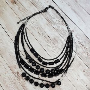 Vintage Beaded Multi Strand Necklace